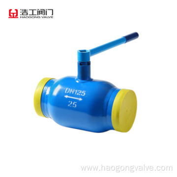 Fully welded ball valve WCB manual gear box